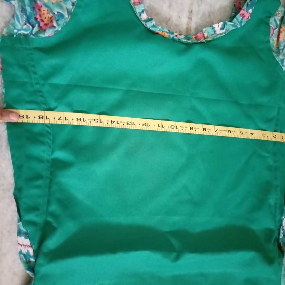 Bagru cotton  green Hand block printed kurta set (set 0f 3). With dupatta - Picture 5 of 7